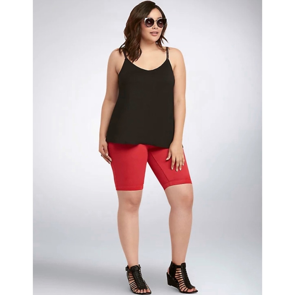Torrid Jeggings Red Bermuda Shorts